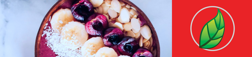 SMOOTHIE BOWL PARA DESPUÉS DEL EJERCICIO (CEREZA - ALMENDRA - PLÁTANO)