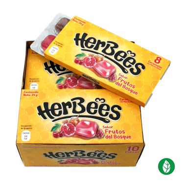 Caramelos con miel HerBees sabores frutos del bosque
