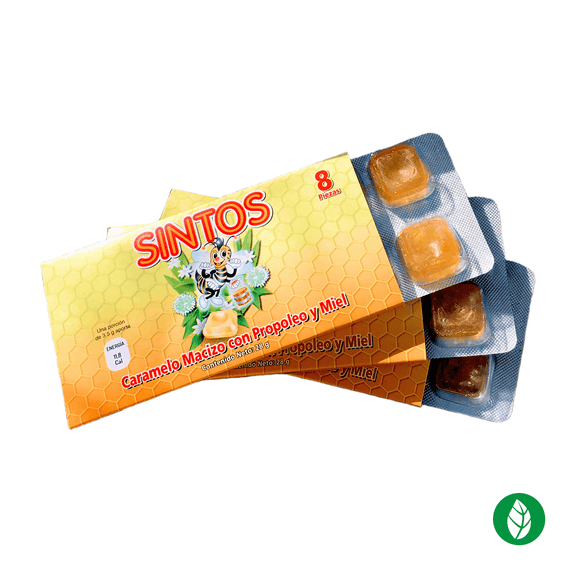 caramelo con propoleo y miel para la tos SINTOS
