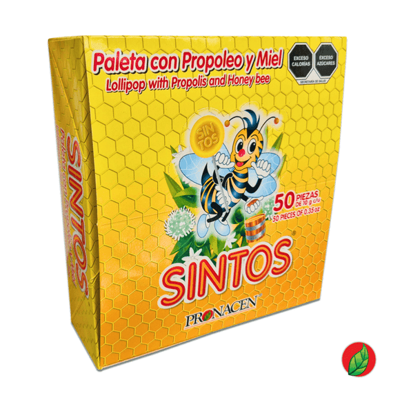 Paletas para la tos con miel de abeja y extractos naturales SINTOS