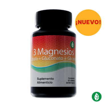 tabletas de 3 magnesios, citrato, gluconato, glicinato, ordenalas en linea