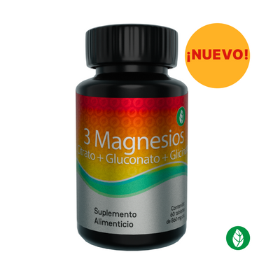 tabletas de 3 magnesios, citrato, gluconato, glicinato, ordenalas en linea