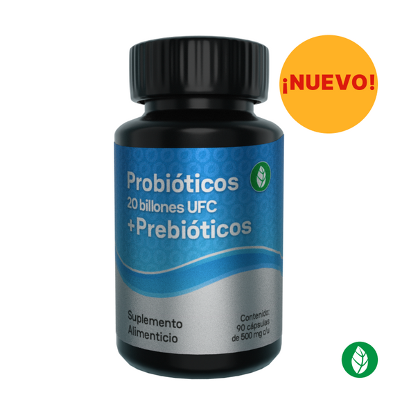 Probioticos mas Prebioticos 20 billones UFC en capsulas a la venta en linea
