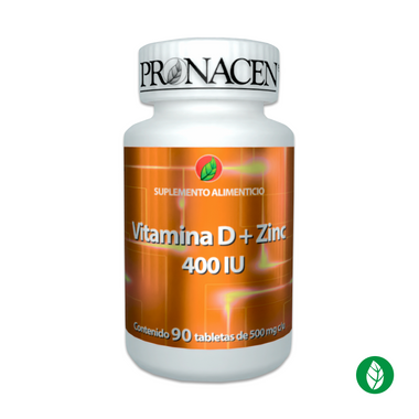 Vitamina D + Zinc en tableta