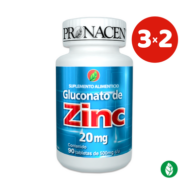 3x2 tabletas de gluconato de zinc de venta en linea