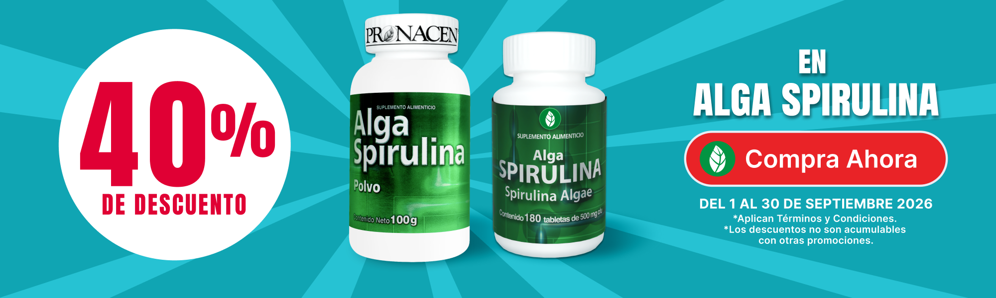 Pronacen alga spirulina escritorio