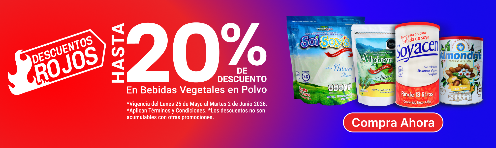Pronacen banner bebidas vegetales escritorio 2026