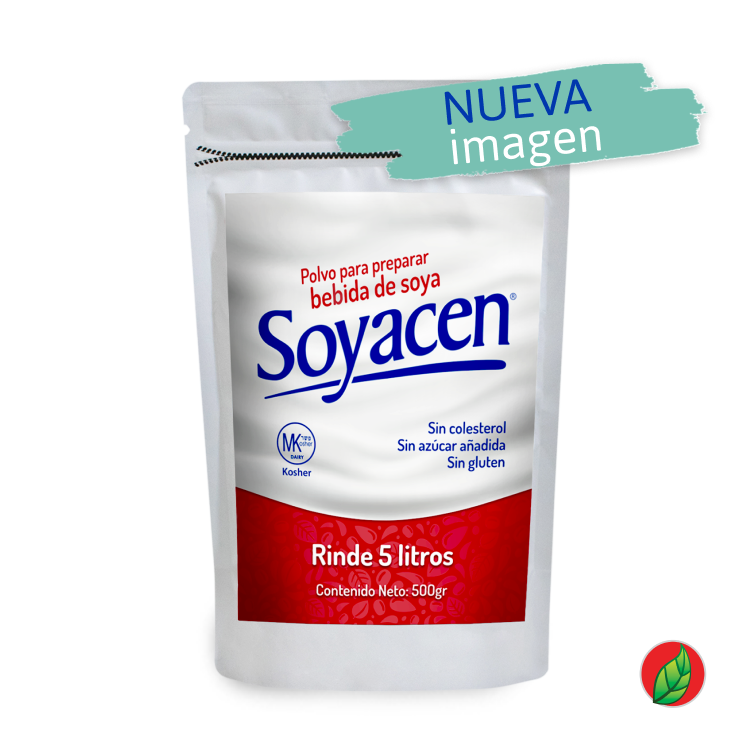 Soyacen | Bebida de soya en polvo sabor natural (Bolsa resellable 500 gramos)