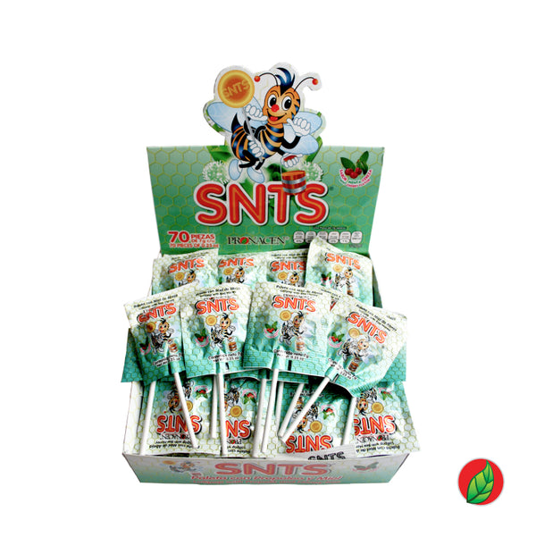 SNTS | Paletas con propóleo y miel sabor menta-cereza (70 piezas) - 1